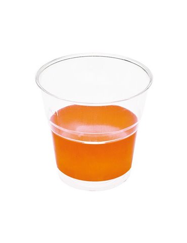 Goblets Crystal Plastic 250cc Orange 10s