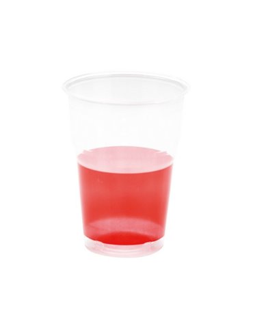 Goblets Crystal Plastic 250cc Red 10's