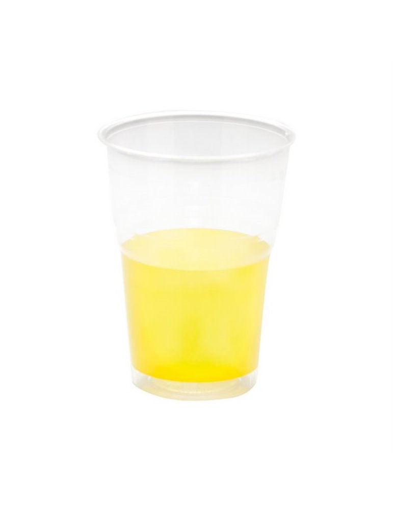 Goblets Crystal Plastic 250cc Yellow 10s