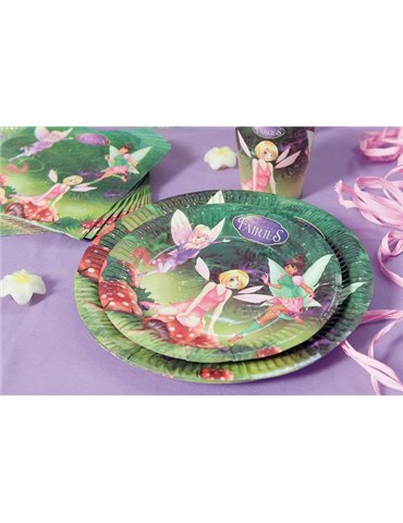 Party Plates Fairies Card 23cm 10's