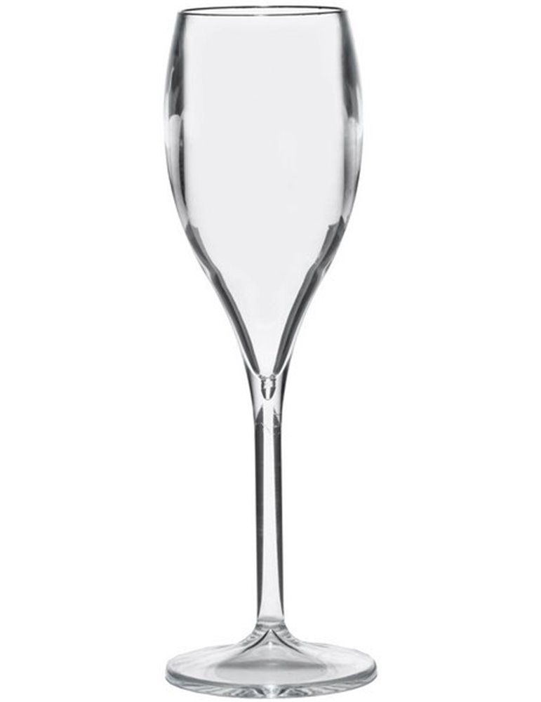 Flutes Deluxe 20.5cm Transparent 6's