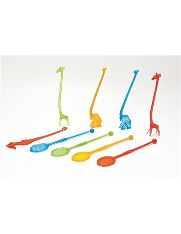 Party Stirrers Plastic Asstd 15cm 6's