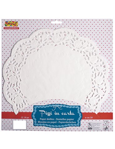 Doilies Round 10cm White 100's