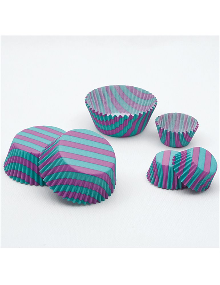 Cup Cake Cases Stripes Large 75's