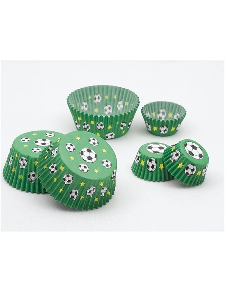 Cup Cake Cases Football Small 3x2cm 100