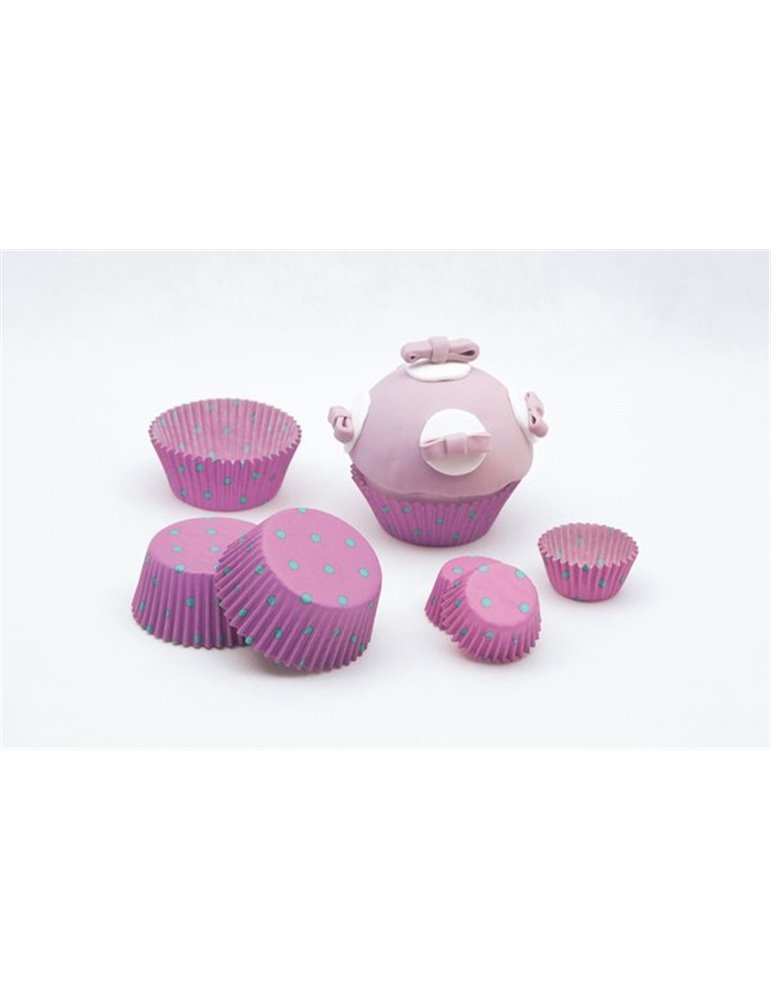 Cup Cake Cases Dots Small 3 x 2cm 100