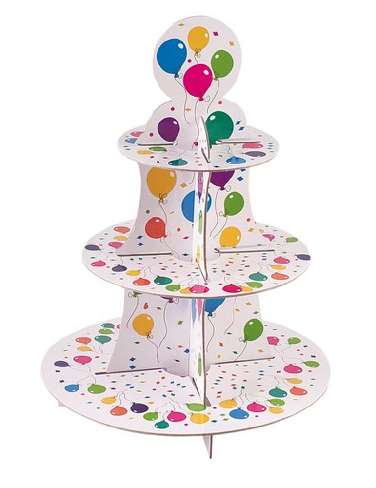 Cake Stand Balloon 3 Tiers Round