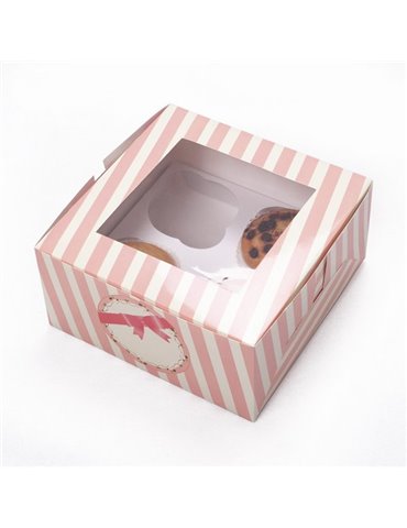 Cup Cake Box for 4 cakes Sweet Hours 2's