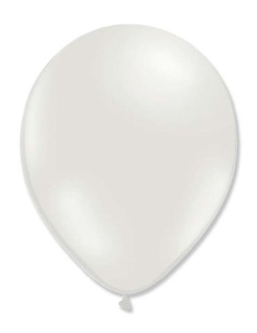 Balloon Metallic 13cm White x1000