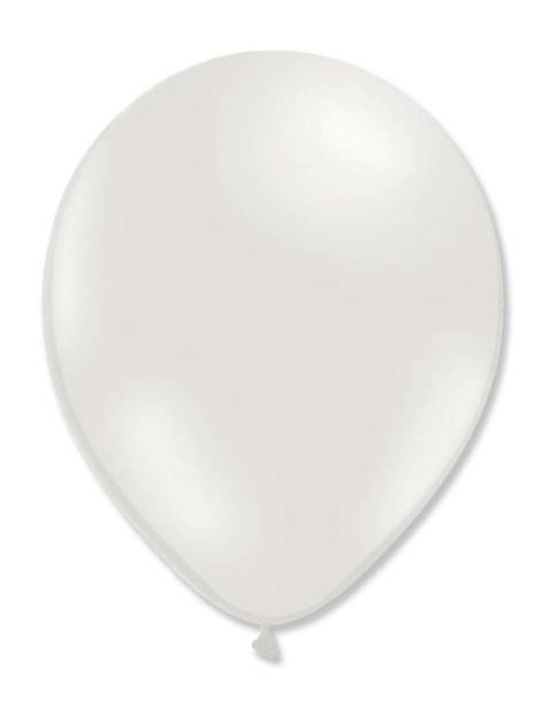 Balloon Metallic 13cm White x1000