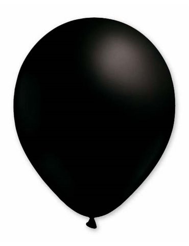 Balloon Pastel 13cm Black x1000