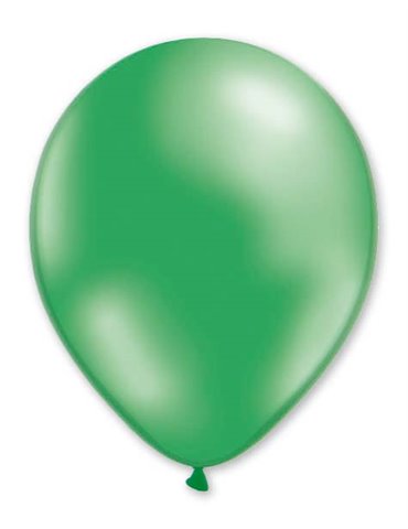 Balloon Metallic 28cm Green Mint x10s