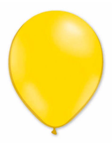 Balloon Helium 29cm Yellow x50