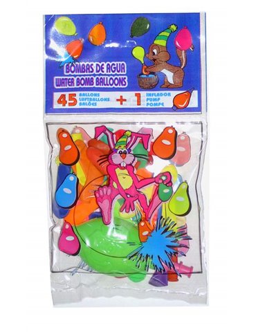 Balloon Water 45 in Packet + Mini Pump