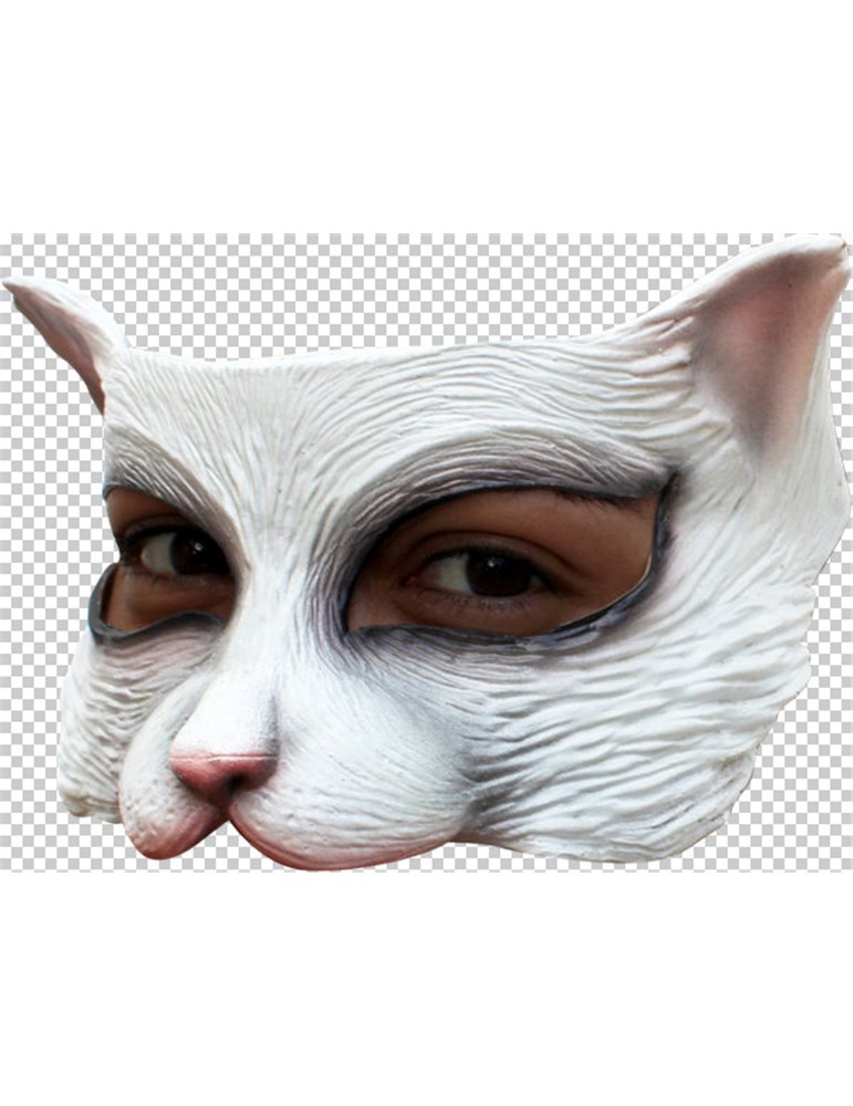 Mask Half White Kitten