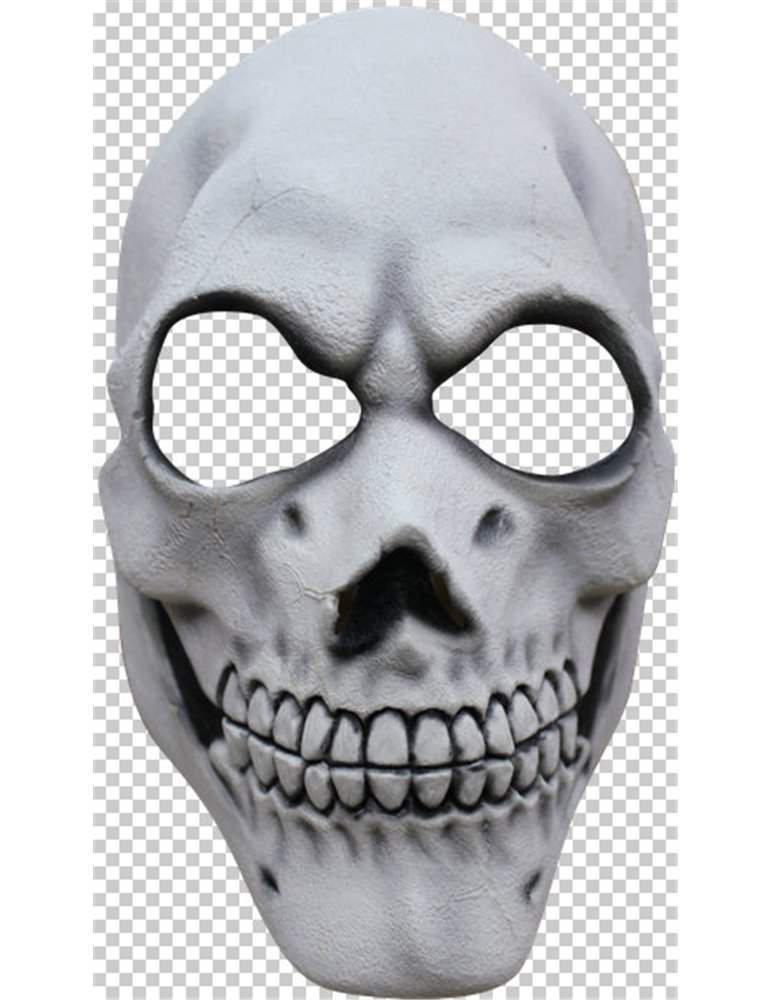 Mask Face Skull Simple White Bo