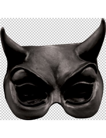 Mask Half Devil Evil Black