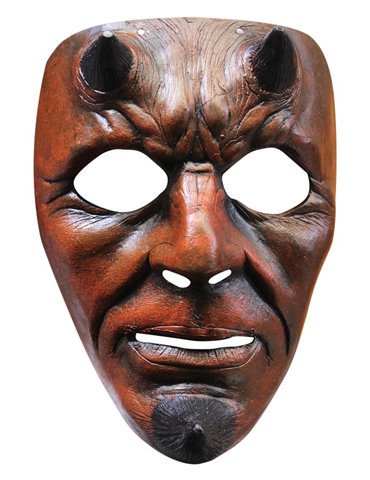 Mask Face Plastic Painted Devil