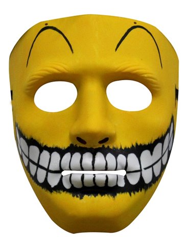 Mask Face Plastic Painted Smiley