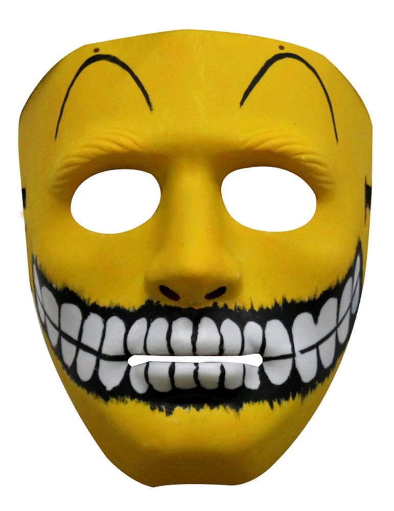 Mask Face Plastic Painted Smiley