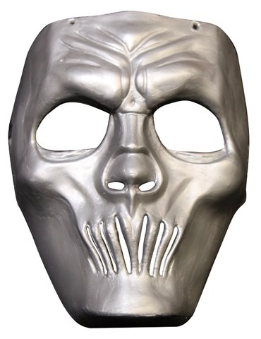 Mask Face Plastic Mouthless Silver