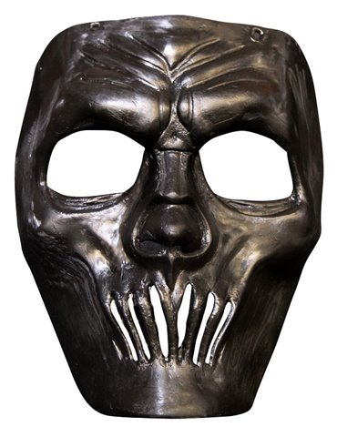 Mask Face Plastic Mouthless Black