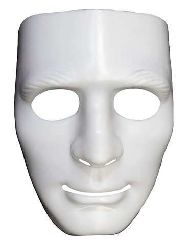 Mask Face Plastic White