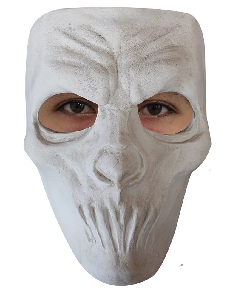 Mask Face Plastic Mouthless White