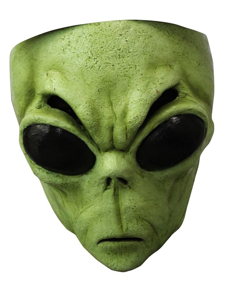 Mask Face Alien Green