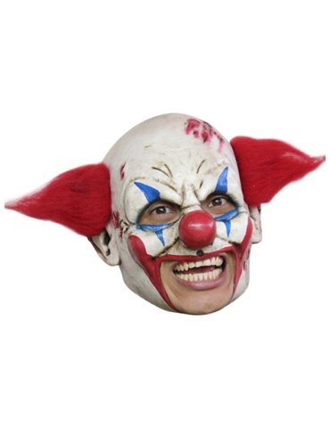 Mask Head Chin Strap Clown Deluxe