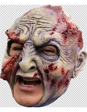 Mask Head Chin Strap Zombie Rotted