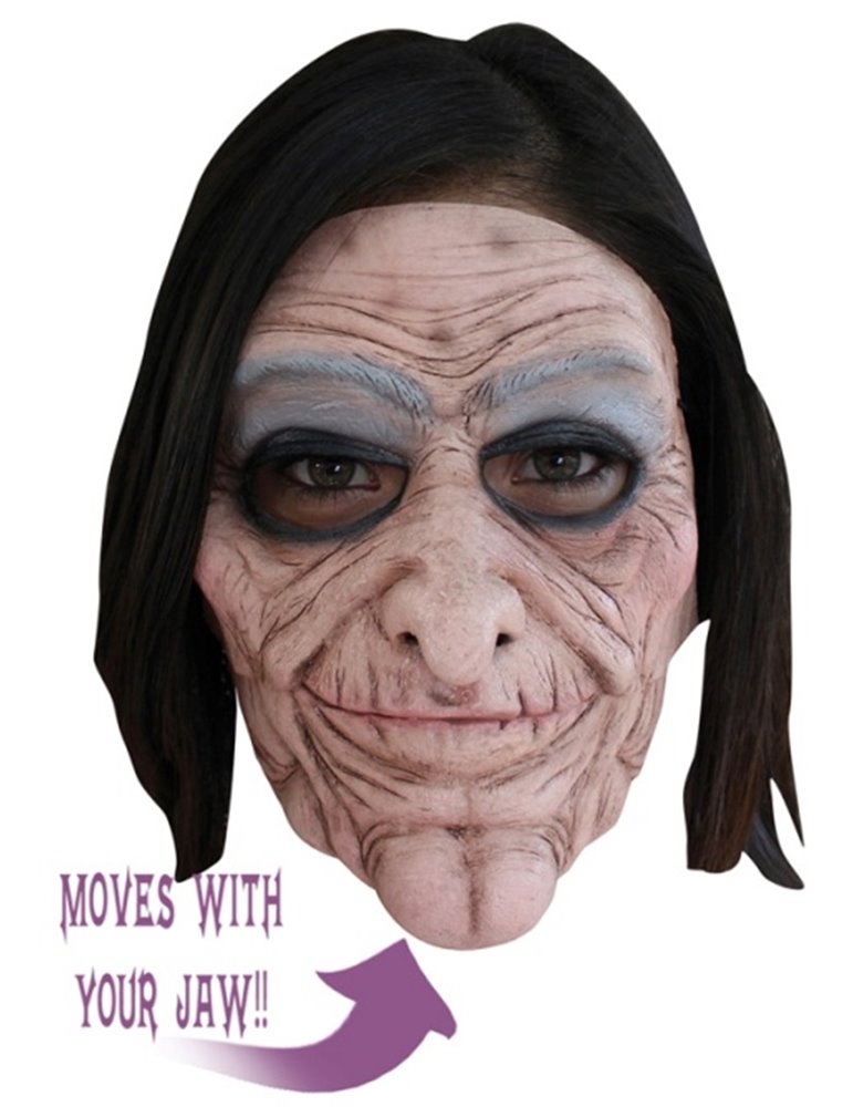 Mask Face Moving Mouth 2 part Old Lady