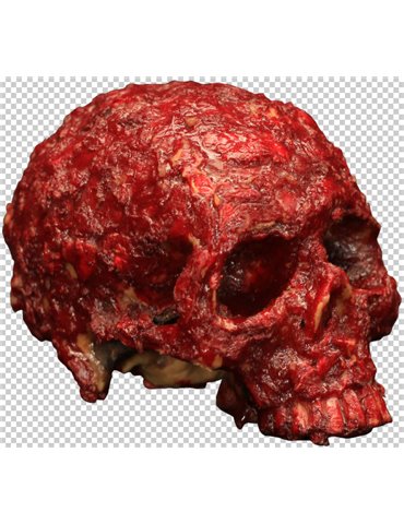 Decorative Bloody Scab Resin Skull