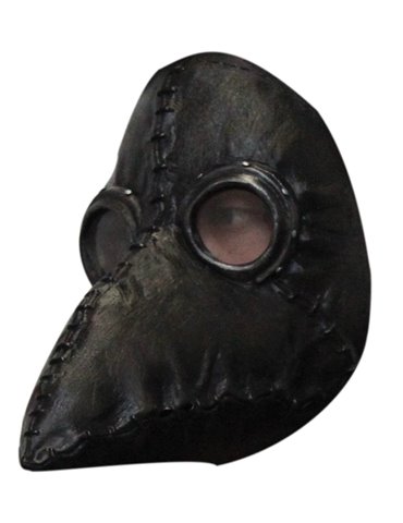 Mask Face Steampunk Plague Doctor Black