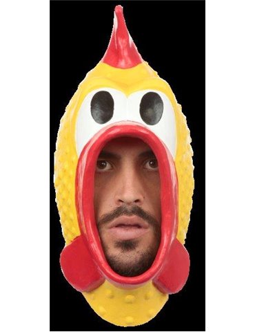 Mask Head Humor Rubber Chicken