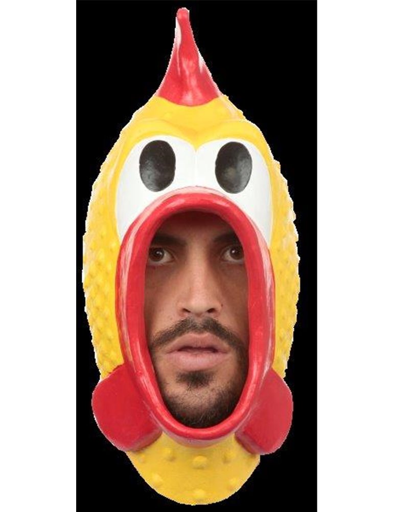 Mask Head Humor Rubber Chicken