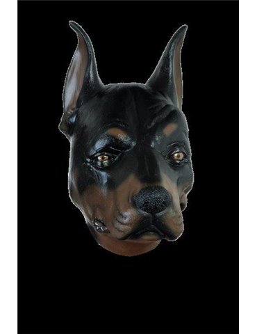 Mask Head Animal Fun Dog Doberman