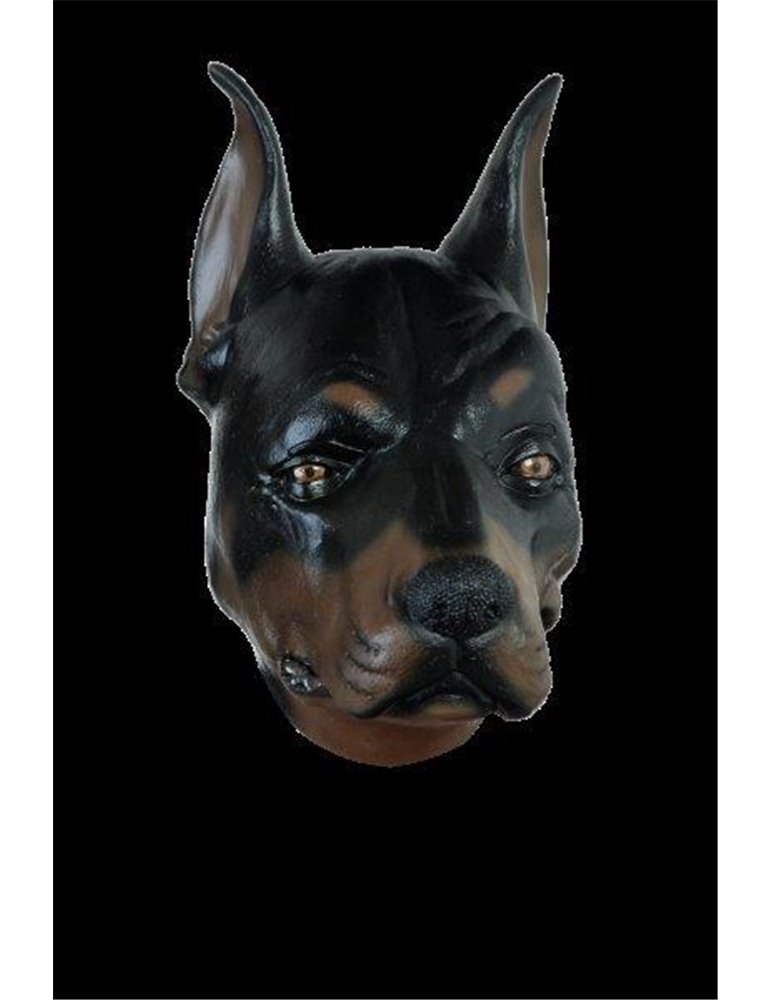 Mask Head Animal Fun Dog Doberman