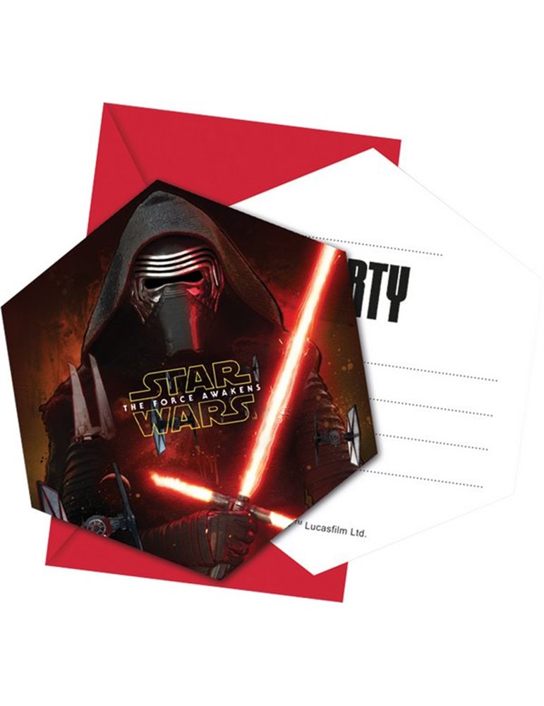 Star Wars Force Invites C/w envel 6's