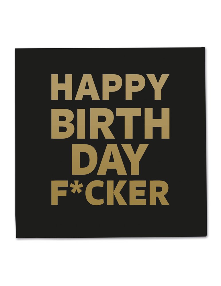 Party Napkins Happy Birthday Fcker 20's