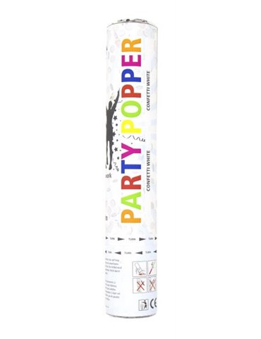 Party Cannon 28cm White Confetti