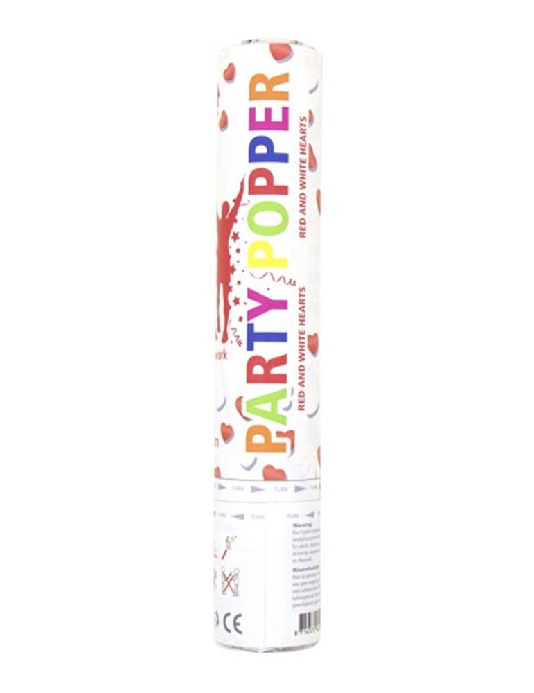 Party Cannon 28cm Confetti Love Hearts