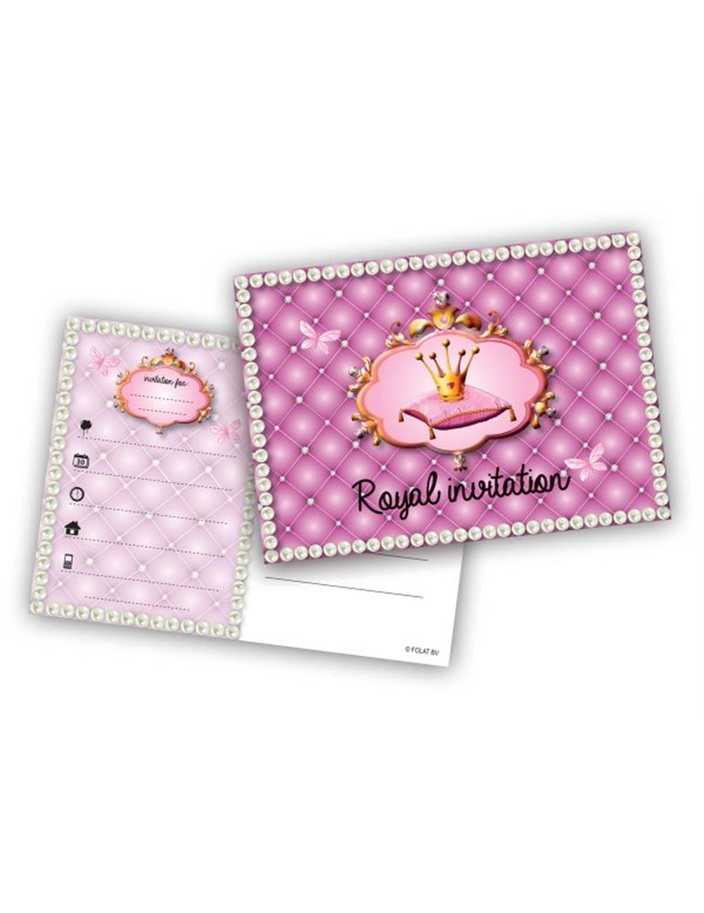 Princess Birthday Invitations 6's