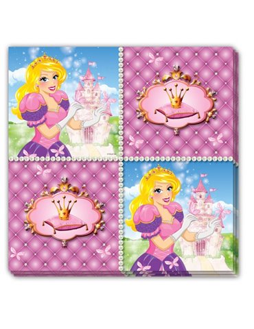 Princess Birthday Napkins 33 x 33cm 16 p