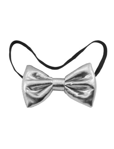 Bowtie Party Metallic Silver