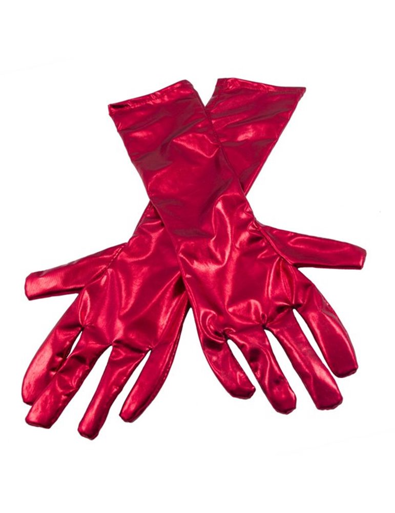 Gloves Metallic Red