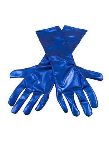 Gloves Metallic Blue