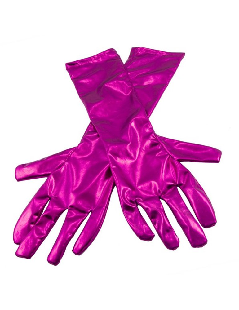 Gloves Metallic Cerise