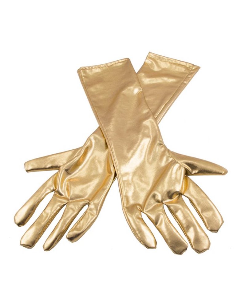 Gloves Metallic Gold