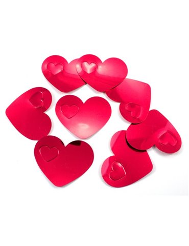 Confetti Hearts Red